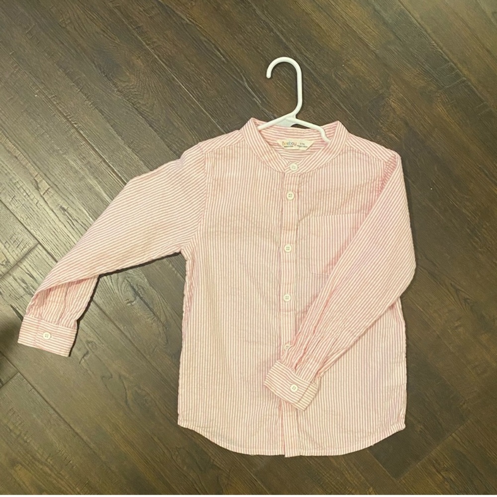 Beebay Pink Striped Kids Shirt